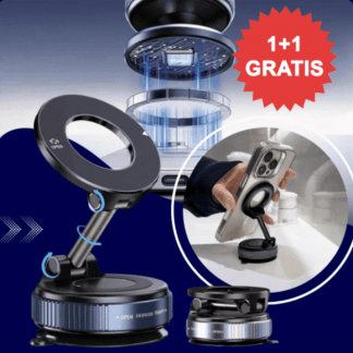 Magnetni avto nosilec s vakuumskim oprijemom - GripMount 1+1 GRATIS!